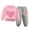 A-Pink, variant on NIEWTR Toddler pajamas Baby Girl Fall Clothes 1T 2T 3T 4T 5T​Kids Winter Outfits Long Sleeve Trucks Sweatshirt Tops Jogger Pants Set Children Gift Set(A-Dark Green,4-5 Years)