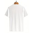 thumbnail image 2 of 1pc Women'S Leisure Boat Collar Short Sleeve T-shirt, Leopard Print Heart Pattern, Knitted Cotton Fabric, Stretch Fabric, -Length-Ideal for All Season Wear and Gift Giving! 180G, 2 of 4