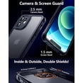 thumbnail image 2 of [3 in1 for iPhone 12 Mini Case, [Anti-Yellowing] [-Grade Protection] [with 2 pcs Screen Protector] Full-Body Protective Phone Case. (Black)……, 2 of 13