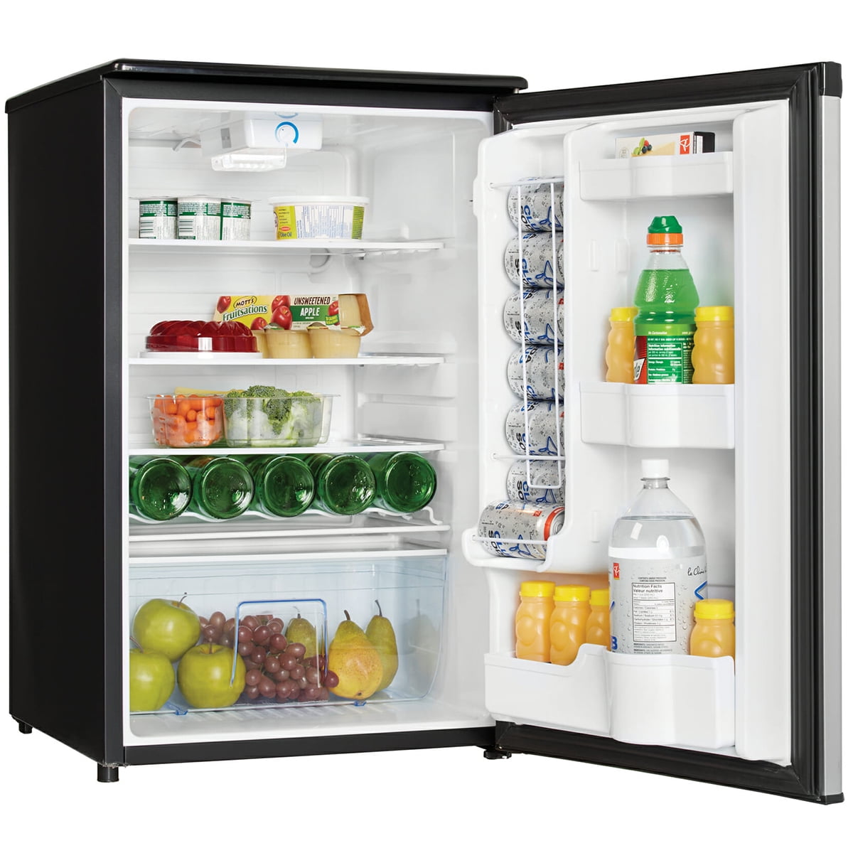 Danby DAR044A4BSLDD 4.4 Cf All Refrigerator Auto Defrost Glass Cantilever Shelves Estar