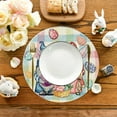 thumbnail image 5 of HuiXinOu Easter Placemats Round Table Mats And Coasterss Heat-resistants And Stain-resistants Suitable For Parties Kitchens And Restaurant Decoration Easter Decor,15 Inches, B, 5 of 6