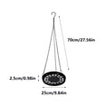 thumbnail image 3 of Aufmer Chain Matching Metal Openwork Hanging Flower Basket Stable Suspension Structure Elegant Hollow Design For Home Outdoor Courtyard Potted Plant Hanging Layout(9.84x0.98in), 3 of 6