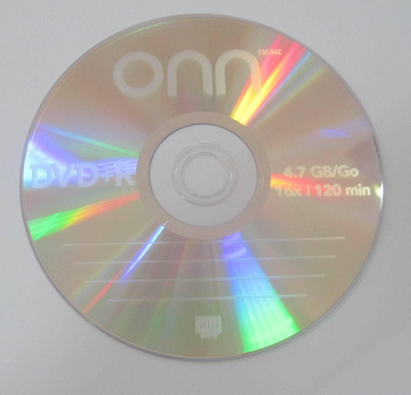 ONN DVD+R 10 Pack Shrink Wrap