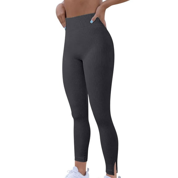LLYwey Drawstring Pants Women Womens Stretch Yoga Leggings Running Gym Sports Full Length Active Pants Pants Female Trendy Long Pant Style H1157 Gray XL