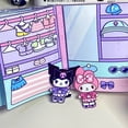 thumbnail image 3 of Juego de pegatinas Kawali Sanrio My Melody Cinnamoroll Pochacco Kuromi, libro silencioso, divertido, regalo de Anime para niñas, juguetes para niños, nuevo, 3 of 4