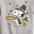 thumbnail image 3 of Peanuts - Thanksgiving Scene - Toddler And Youth Crewneck Fleece Sweatshirt, 3 of 6