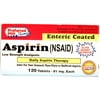 Aspirin 81mg [Low Dose] Enteric Safety Coated tablets 120 Each