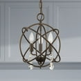 thumbnail image 3 of Livex Lighting - Aria - 3 Light Convertible Mini Chandelier in Glam Style -, 3 of 12