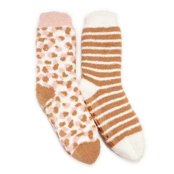 Women's Cozy Sherpa Lined Cabin Sock (2 Pair Pack)