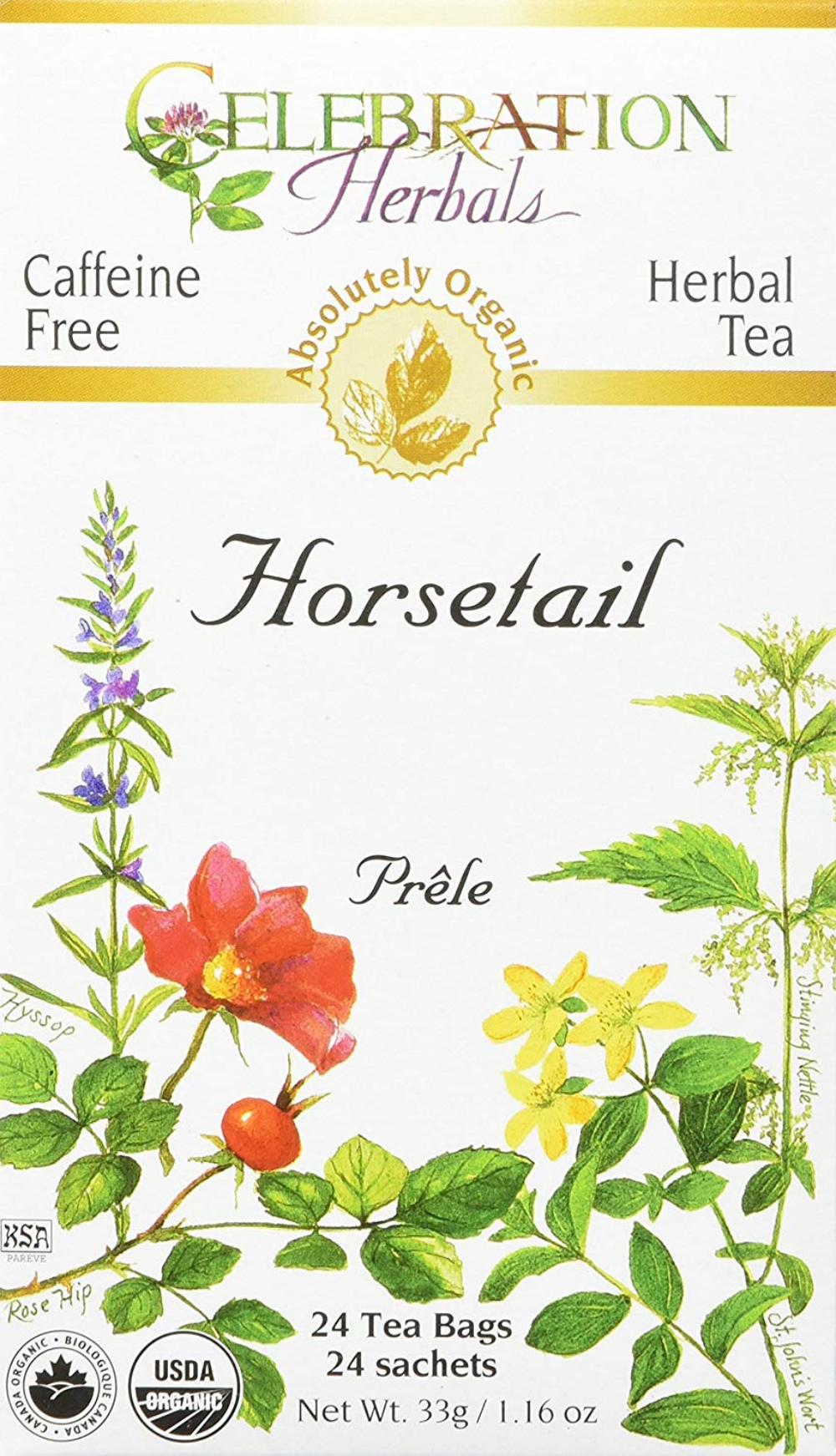 Horsetail Tea Organic 24 Bag, 0.02 Pound, Horsetail is one of the
