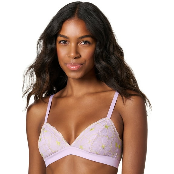 BLAKE & CO. Women’s Wire Free Lace Triangle Bralette, Sizes S-2X