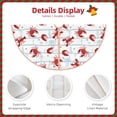 thumbnail image 3 of Daiia Cartoon Lobsters Drawing Merry Christmas Tree Skirt , Xmas Large Lace-up Tree Skirt, Santa Snowflakes Rustic Home Decorations New Year Party Farmhouse Decor-48", 3 of 6