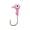 Pink, variant on Mr Crappie Jig Head 1/8 Refrigerator ,White ,8 Pack