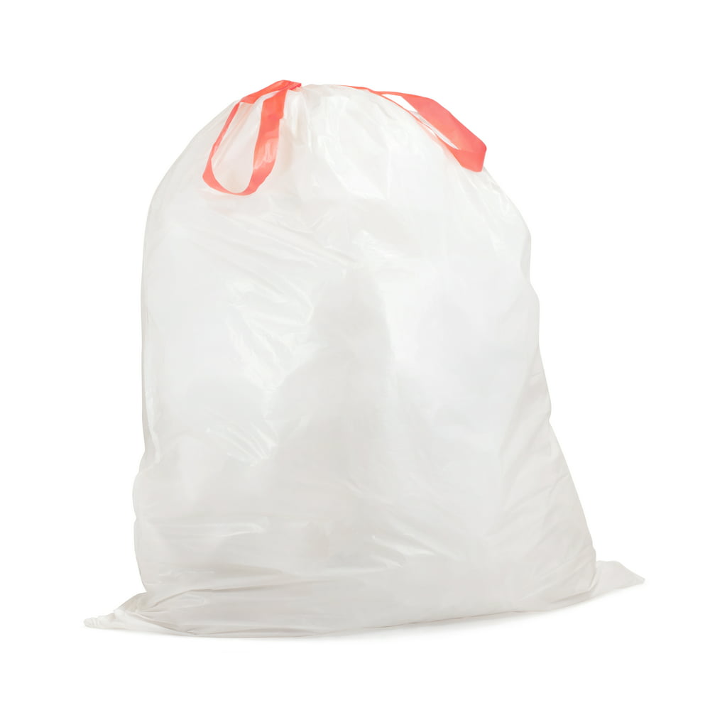 Qualia 21 Gallon Drawstring Trash Bag - Unscented - 45 Bags Per Box - 2 ...