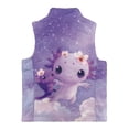 thumbnail image 5 of Pzuqiu Axolotl Kids Zip Up Vest Size 5-6 Toddler Girl Clothes Casual Practical Fall Outerwear Versatile Soft Personalized Winter Sleeveless Jacket with Pockets for Everyday Wear, 5 of 7