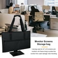 thumbnail image 4 of Frosted Cloth Notebook Computer Screen Carrying Case Multi-pocket Lifting Handle Storage Bag Accessories for 24-inch Screens Black, 4 of 9