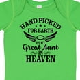 thumbnail image 4 of Inktastic Handpicked for Earth by My Great Aunt in Heaven Boys or Girls Baby Bodysuit, 4 of 5