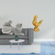 thumbnail image 2 of Escultura de gato, adorno de mesa, artesanía, estatua decorativa de animal para dormitorio, sala de estar, oficina, regalo de inauguración de la casa,, 2 of 8