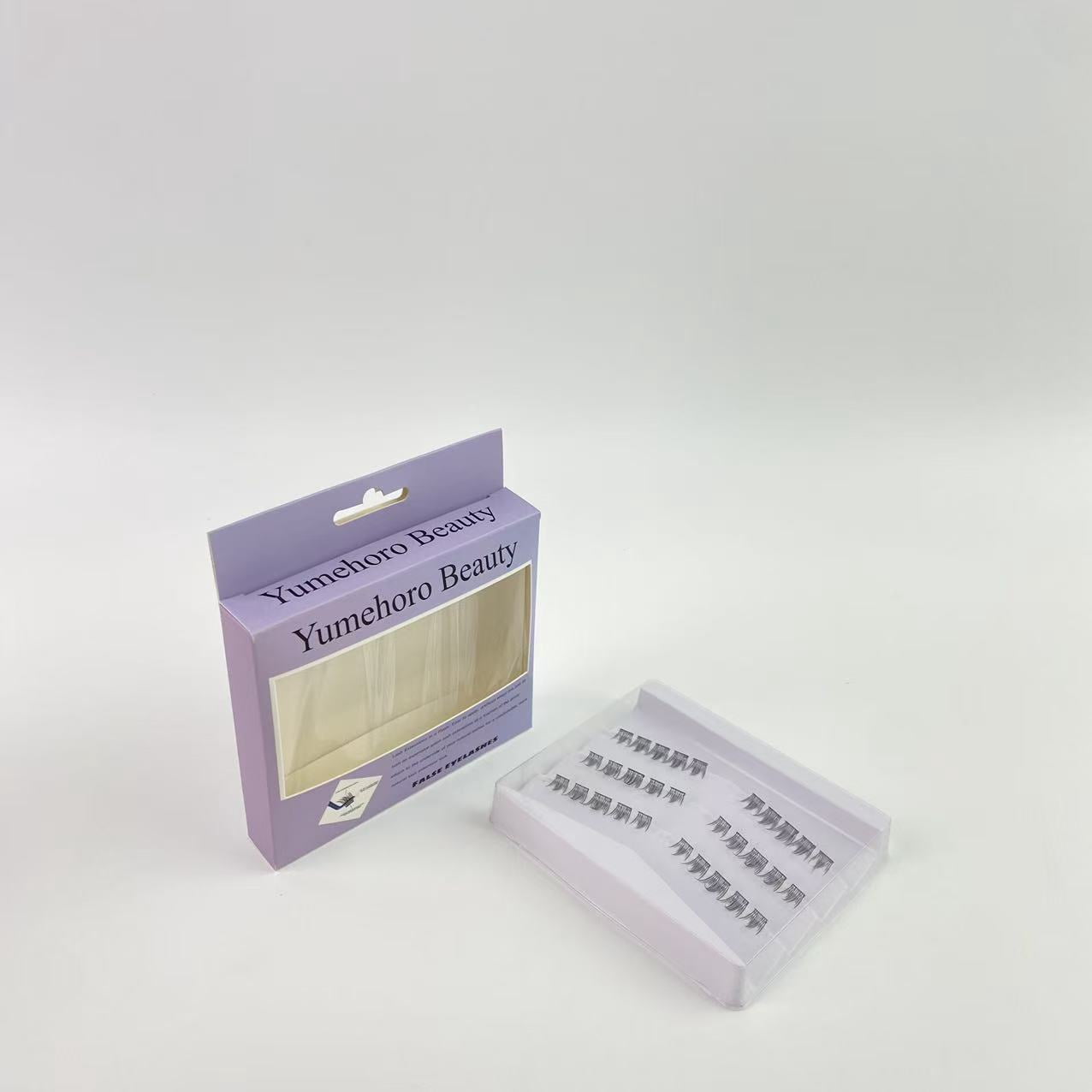 Yumehoro Beauty False eyelashes,Eyelash Extension Lengthening Wisps - Featherlight Synthetic Reusable Artificial Eyelashes