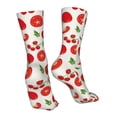 thumbnail image 7 of Cauagu Fresh Red Tomato Pattern Fun Novelty Crew Socks,Casual Athletic Socks Neutral Socks Cozy Crew Socks Christmas Gift, 7 of 7