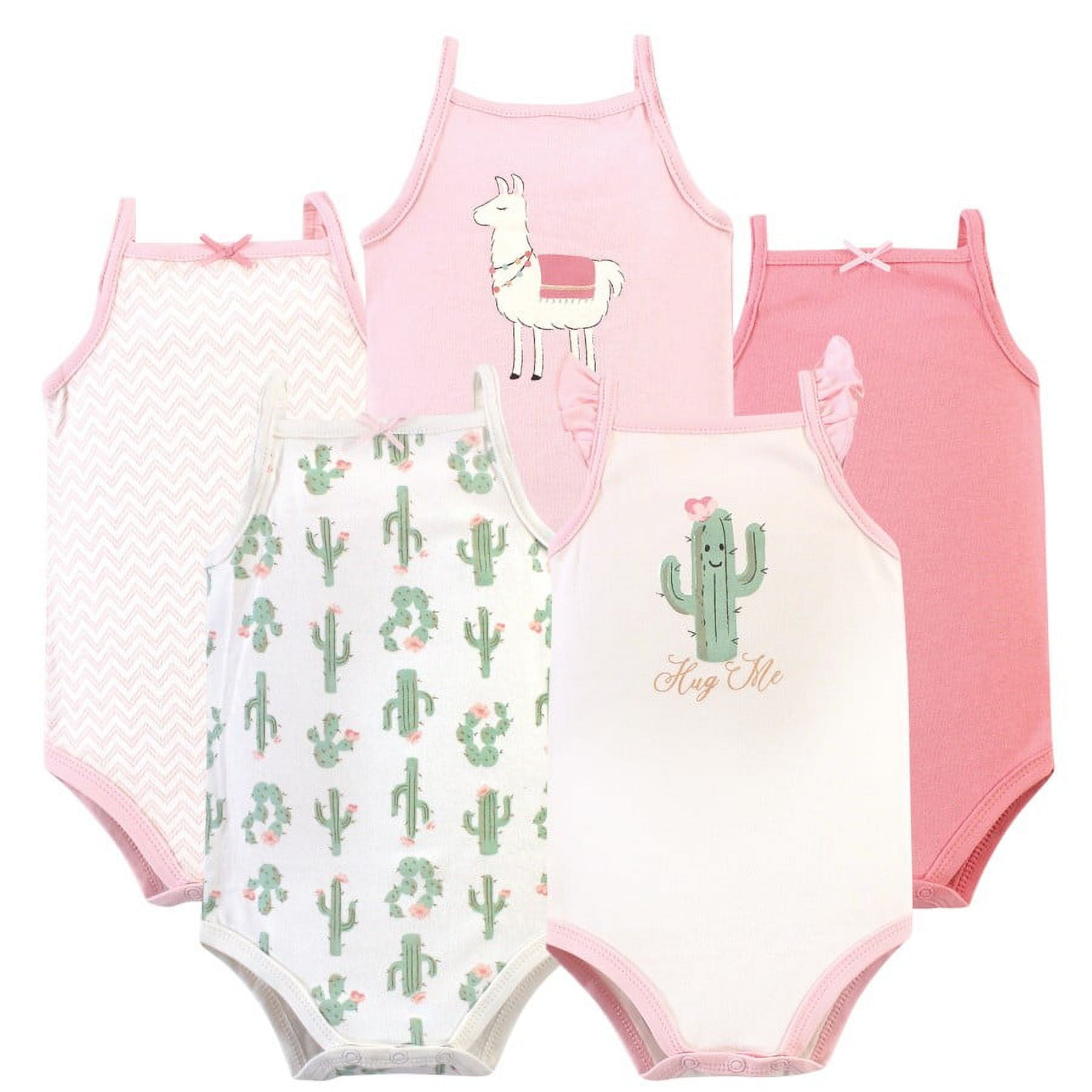 Hudson Baby Sleeveless Bodysuits, 5-Pack, Preemie-24 Months