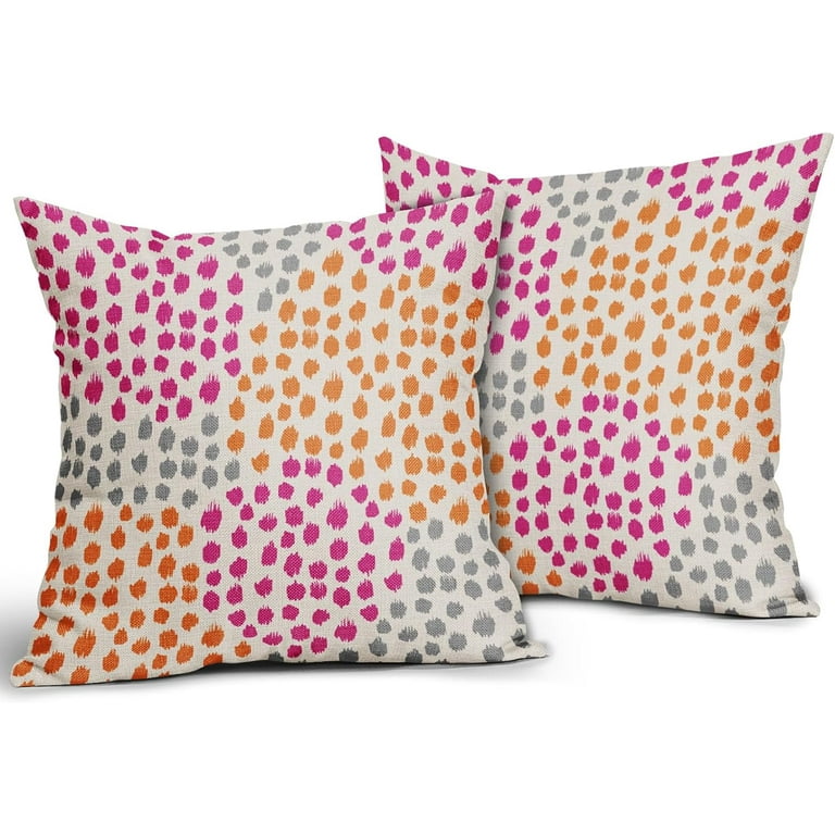 Pink and orange throw pillows hotsell