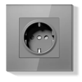thumbnail image 3 of Interruptor de Botón Mecánico de 1/2 Vía, Interruptor de Luz de 1 Vía, de Corriente de Pared, de TV CAT6, Interruptor de Panel de Vidrio., 3 of 5