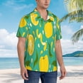 thumbnail image 3 of Susaid fruits Print Hawaiian Shirts for Men Women,Hawaiian Summer Short-Sleeve Casual Relaxed-Fit Button-Down,Medium, 3 of 7