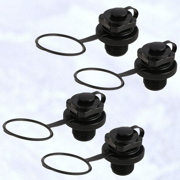 CATIEBYE 4Pcs Tpu Boston Valve for Inflatable Boat Air Valve Anti-leak Deflation