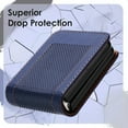 thumbnail image 4 of for Samsung Galaxy Z Flip 3 5G Slim Flip Case, Premium PU Leather Shockproof Drop Protective with Hinge Protection Phone Case Cover for Samsung Galaxy Z Flip 3 5G, Blue, 4 of 5