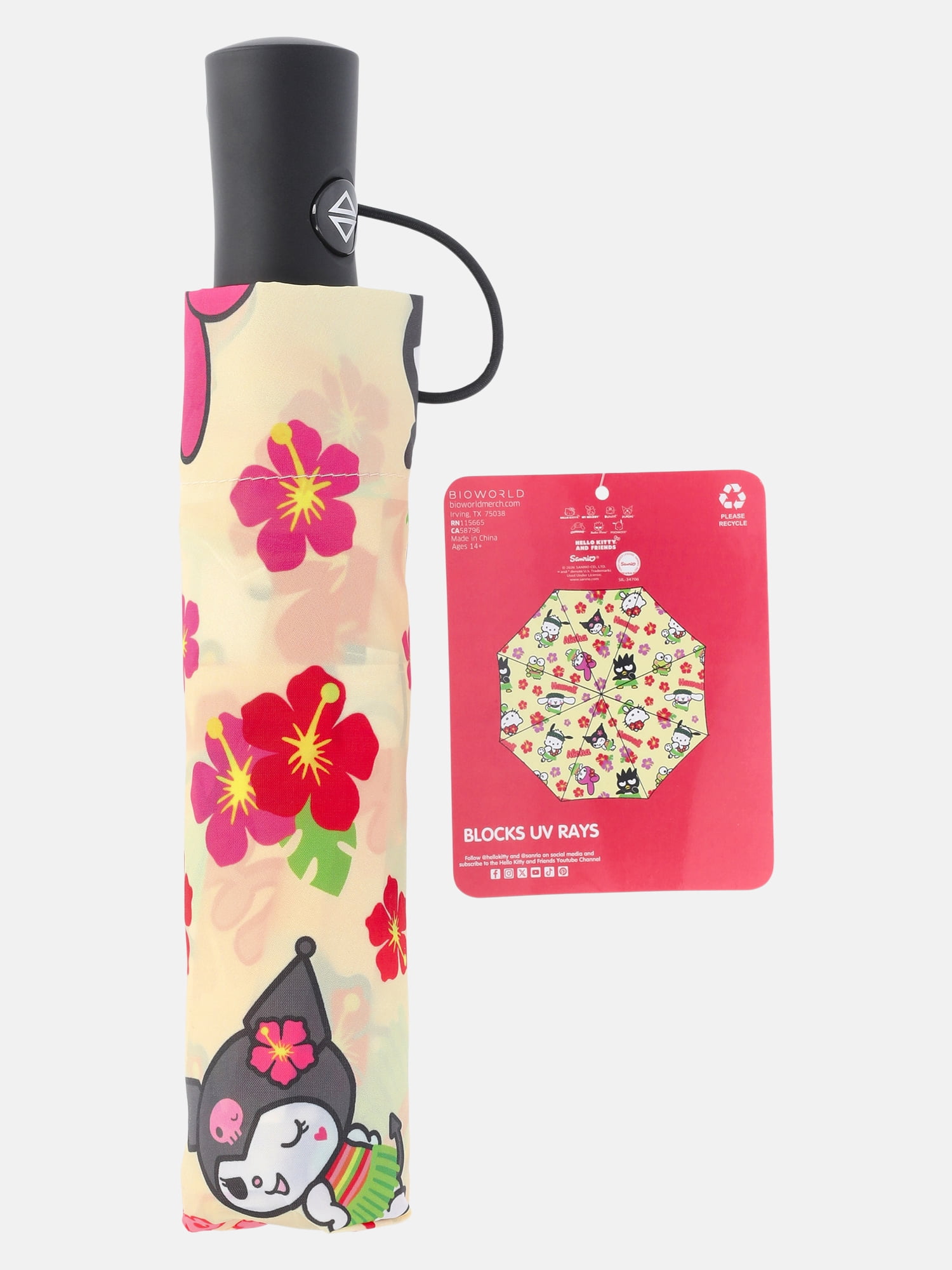 Sanrio Hello Kitty and Friends Auto Open Umbrella