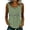 Light Green Tank Tops, variant on Women Tank Tops Breathable Blend Hollow Out O-Neck Sleeveless Tops Casual Summer Solid Color Loose Fit Tunic Blouse Trendy Female Camisole