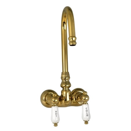 Elizabethan Classics Ectw40 Wall Mount Tub Faucet Satin Nickel