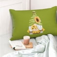 thumbnail image 6 of Kll Sunflower Gnomes Pillow Covers Envelope Closure,Super Soft And Cozy Fuzzy Fleece Pillow Case Cover 14"X20", 6 of 9