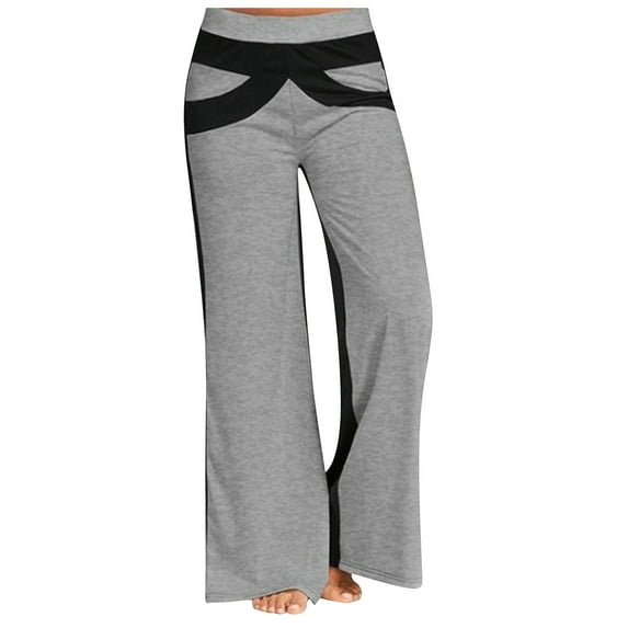 Bigersell Curvy Bootcut Yoga Pants for Women Yoga Full Length Pants Women's Pocket Bubble Hip Lifting Exercise Fitness Running High Waist Yoga Pants Ladies Yoga Pants Stretchy