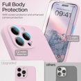 thumbnail image 3 of for iPhone 16 Pro Max Case, Liquid Silicone Case with Camera Protection Soft Gel Rubber Cover with Microfiber Lining Shockproof Protective Phone Case for iPhone 16 Pro Max 6.9", Light Brown, 3 of 5
