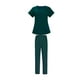 thumbnail image 2 of Conjunto de uniformes jinwen para mujer Jogger pantalones Elásticos Multibolsillos Talla S verde, 2 of 8
