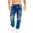 thumbnail image 4 of Men‘s Casual Skinny Jeans  Chic Street Style Stretch Jeans, 4 of 7