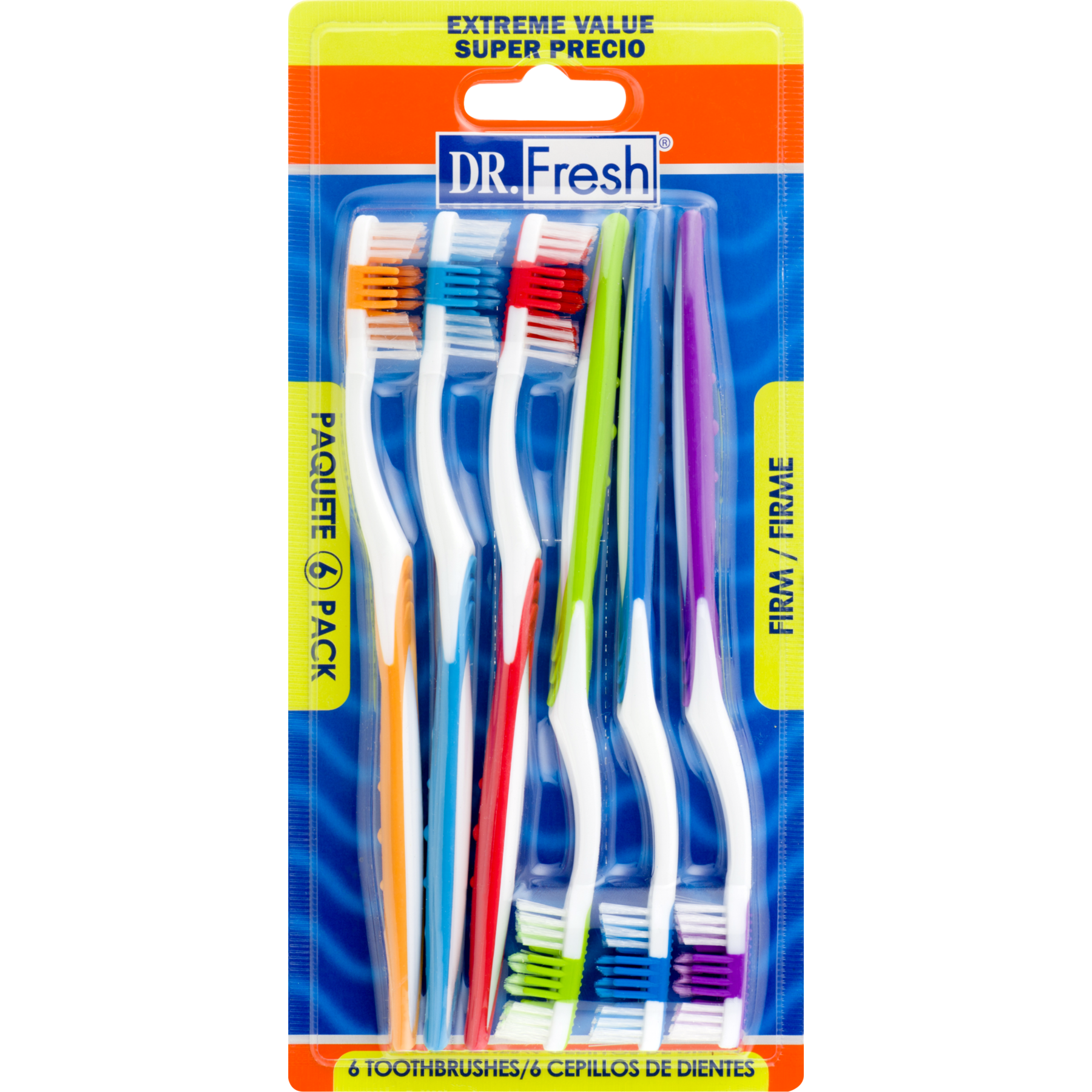 Dr. Fresh Dailies Toothbrushes, Firm, 6 Ct - image 2 of 5