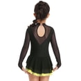 thumbnail image 2 of iEFiEL Kids Girls Long Sleeve Glitters Mesh Tutu Figure Ice Skating Dance Dress Yellow 10, 2 of 7