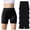 Black, variant on Lovzfmll 5-Pack Girls' Yoga Shorts, Solid Color Stretch Bike Shorts for Activewear, Comfort Layering for Kids 5-6 Years