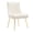 Beige, variant on PEKKO HOME Velvet Dining Chairs Set of 2, Upholstered Dining Room Chair with Pleated Back & Pull Handle, Modern Kitchen Chair with Gold Legs, Dark Blue