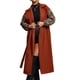 thumbnail image 2 of Abrigo de Mujer de lana Larga ANGGREK con mangas de farol y corbata en la Cintura, 2 of 7