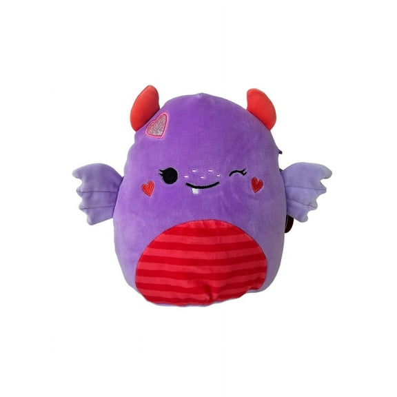 Squishmallows Official Kellytoys Plush 8 Inch Atwater the Purple Love Monster Valentines Edition Plush Stuffed Toy