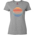 thumbnail image 3 of Inktastic Lake Erie Distressed Retro Sunset Women's T-Shirt, 3 of 5