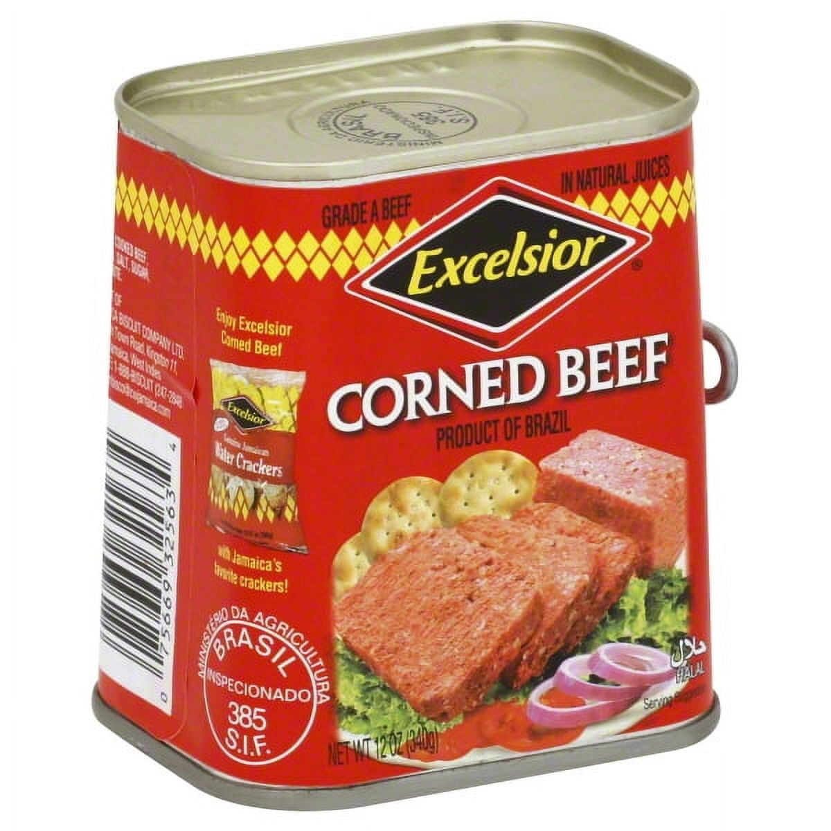 (3 pack) Excelsior Corned Beef, 12 oz, Pack of 12