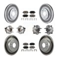 thumbnail image 1 of Transit Auto Front Rear Hub Bearings Assembly Coated Disc Brake Rotors and Ceramic Pads Kit (10Pc) for Car Chevrolet Cruze Volt Bolt EV - Left Right Side (Driver Passenger) KBB-123686, 1 of 11