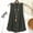 Gray, variant on Gold Womens Linen Tank Top Double Layer Sleeveless Shirt, Loose Fit Relaxed Casual Summer Beach Top,Size XL