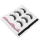 thumbnail image 1 of 3 Pairs False Eyelashes Liquid Eyeliner Tweezers Set Waterproof Eye Makeup Tools3D-03, 1 of 5