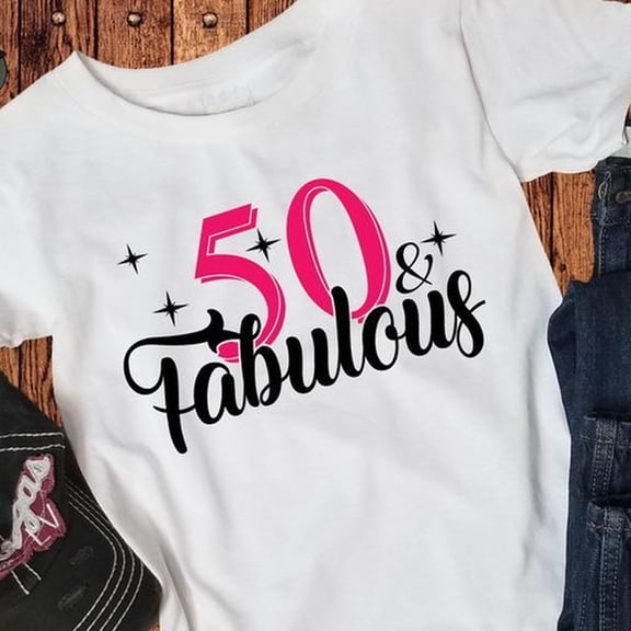 50 and Fabulous Shirt- Funny 50th Birthday Tshirt – Retro Style 50 Year Old Gift Tee –ladies 50th Birthday Party Celebration Top - Etsy